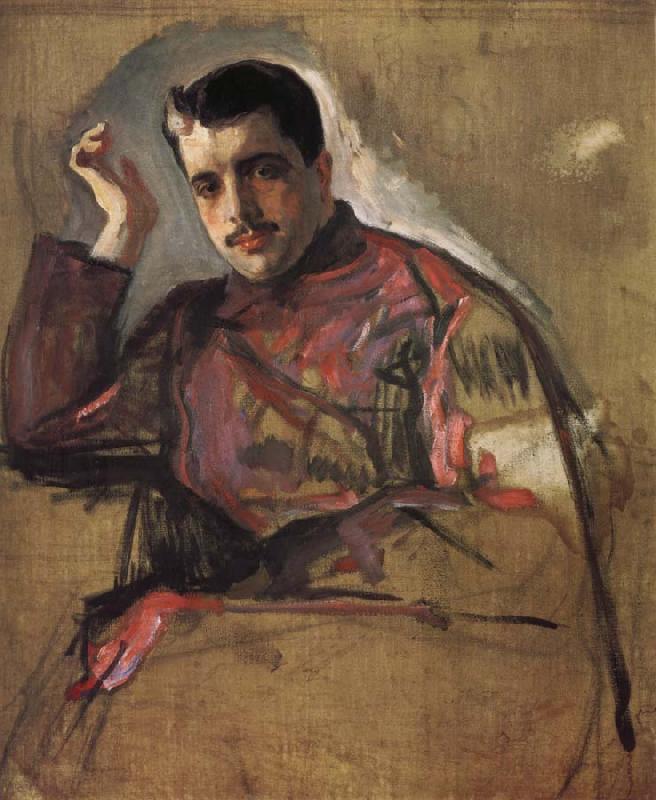 Valentin Serov Portrait of Sergei Diaghilev Sweden oil painting art
